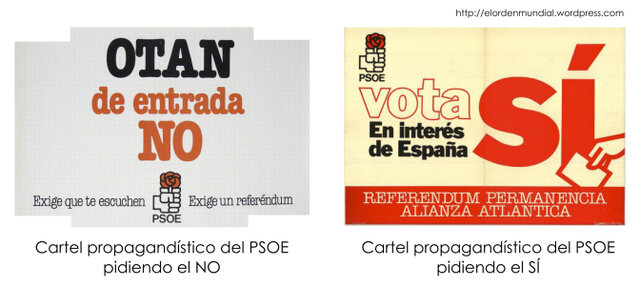España aprueba en referéndum su entrada en la OTAN.