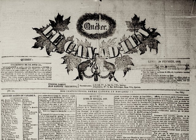 La fin du Journal Le Canadien