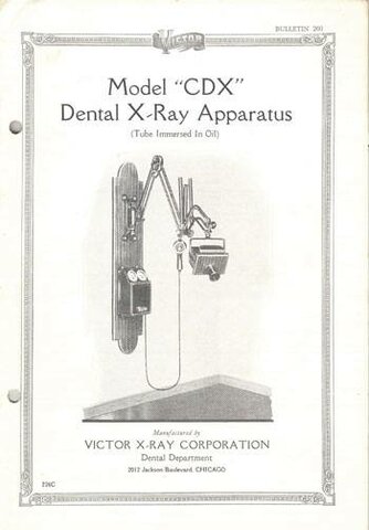 Primer aparato de Rayos Roentgen para Odontología