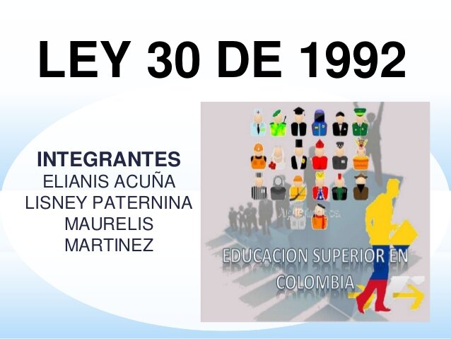 Ley 30 de 1992
