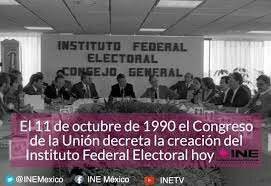 1990 Decreto de Creación del Instituto Federal Electoral