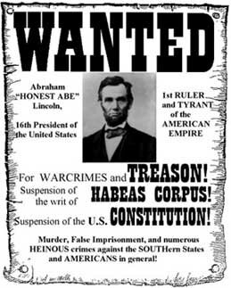 Lincoln suspends Habeas Corpus