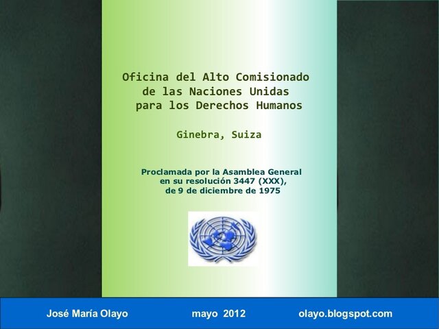 Declaración de los Derechos de los Impedidos