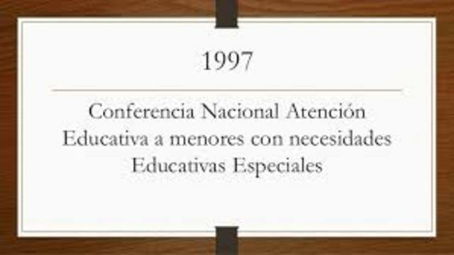 Conferencia Nacional: Atención Educativa a Menores con Necesidades Educativas Especiales.