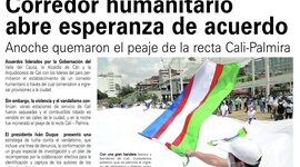 Timeline: PORTADA DE DIARIO DE OCCIDENTE DURANTE EL PARO NACIONAL