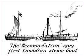 Mise en service du premier bateau à vapeur sur le Saint-Laurent