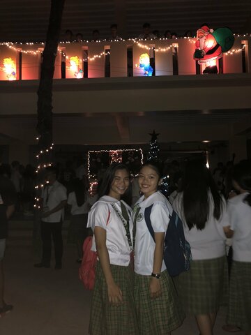 Cerimònia d'il·luminació nadalenca amb la meva amica