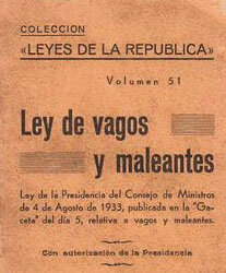 Ley de Vagos y Maleantes 1933