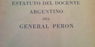 “Estatuto del Docente”.