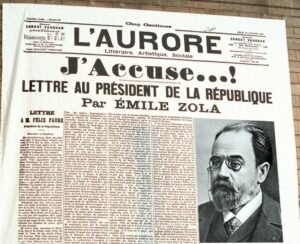 Pubblicazione lettera “J’accuse” di Emile Zola
