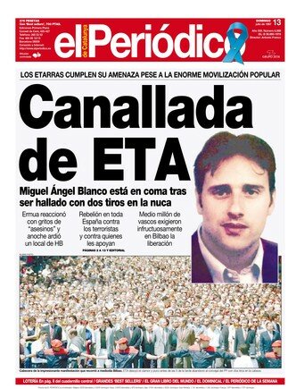 Asesinato de Miguel Angel Blanco por ETA (12/julio)