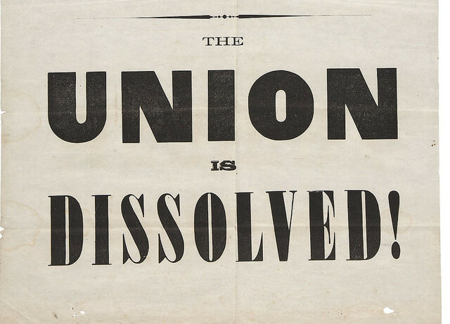 South Carolina votes to secede from the United States