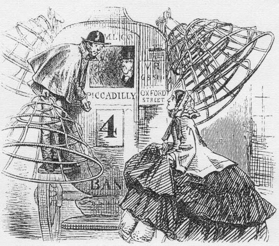 Moda: Modelo de Crinolina y Falda