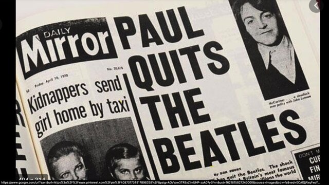 The Beatles Break up
