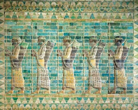 Fregio degli arcieri, dal Palazzo di Dario a Persepoli, V sec. a.C.