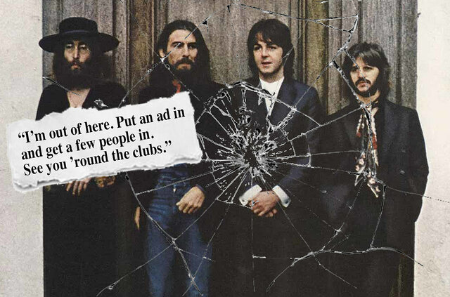 The Beatles break up