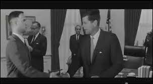 All American Football team meets president Kennedy.