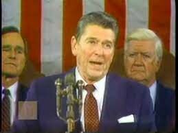 Reagan delivers his first State of the Union