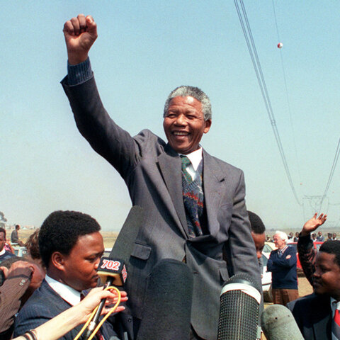 Elección de Nelson Mandela como presidente de Sudáfrica