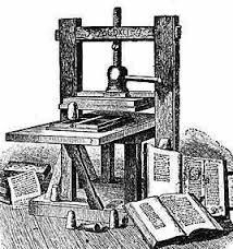 Invención de la imprenta por Johannes Gutenberg 1452