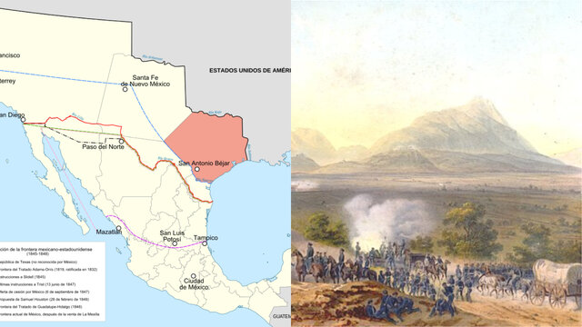 Perdida del Territorio mexicano: 1836,1848 y 1852