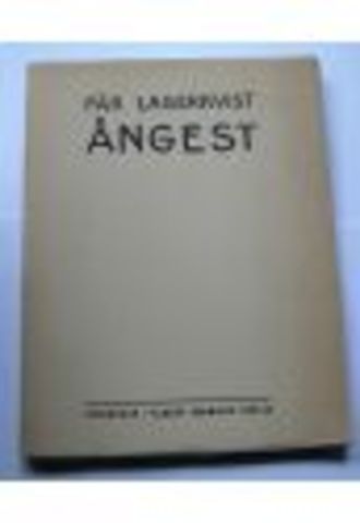 Pär Lagerkvists första kända bok (ångest)