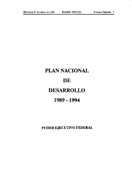 Plan nacional de desarrollo
