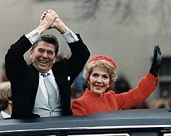 Ronald Reagan is sworn in as president of the United States.