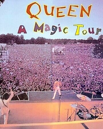 Last tour of Queen with Freddie Mercury: Magic Tour