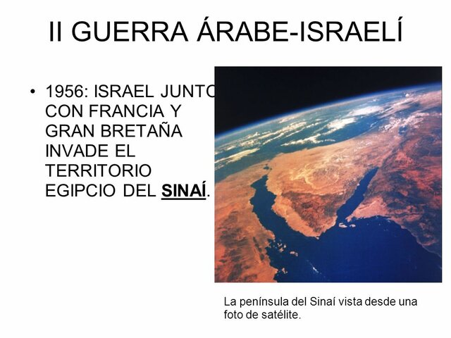 SEGUNDA GUERRA ÁRABE-ISRAELÍ