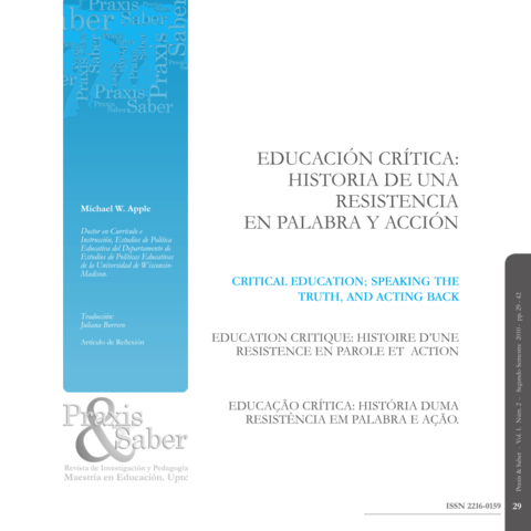 EDUCACIÓN CRÍTICA: HISTORIA DE UNA RESISTENCIA EN PALABRA Y ACCIÓN