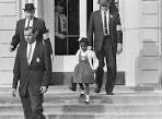 Ruby Bridges desegregate elementary school in New Orleans