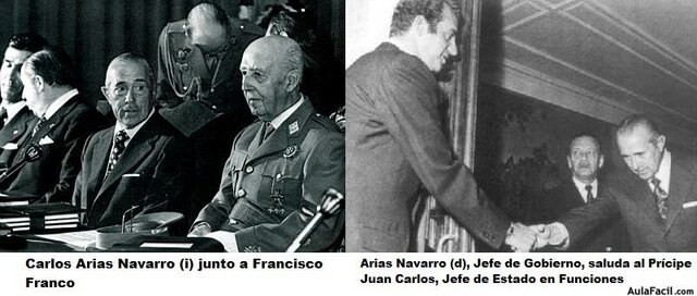 Cese de Arias Navarro como presidente del gobierno.