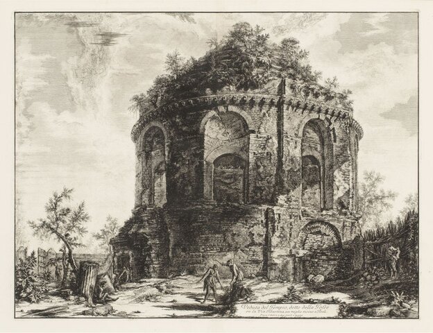 S.XVIII NEOCLÀSSIC Veduta del tempio detto della Tolse