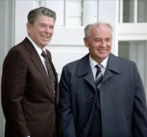 Reagan and Gorbachev meet in Iceland