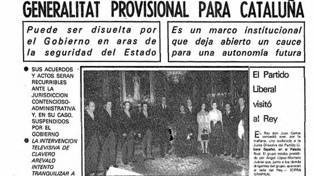 Restablecimiento de la Generalitat