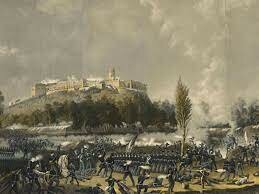 Batalla del Castillo de Chapultepec fue destrozado el Batallón Activo de San Blas y los jóvenes cadetes del Colegio militar