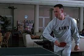 Forrest discovers ping-pong