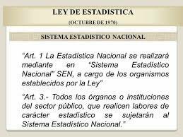 Promulgación del decreto 1820  y la ley Nacional de Estadística