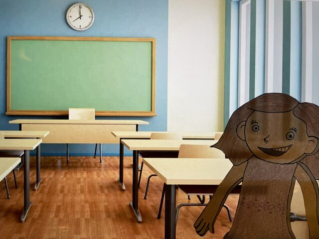 Avant le jour quand Bernadette ira à la lune, dans la classe de Bernadette