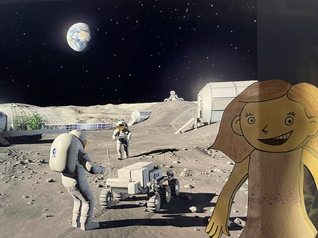 Bernadette atterrit sur la lune