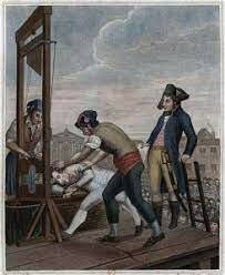 Robespierre guillotined