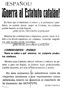 Aprobación de los estatutos de autonomía de Cataluña y El País Vasco.