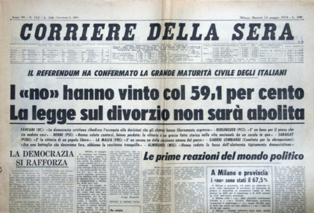 Referendum abrogativo in Italia del 1974