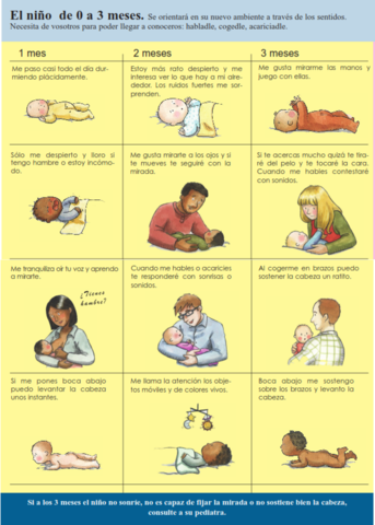 El desarrollo motor de los 0 a los 3 años