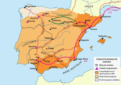 Finaliza la conquista de Hispania