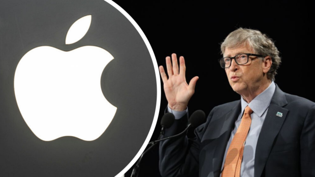 Bill Gates visita Apple.