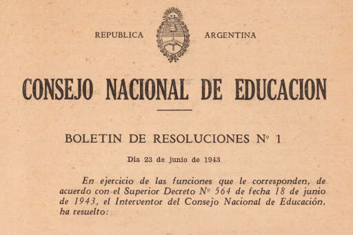 Supresión del Consejo Nacional de Educación