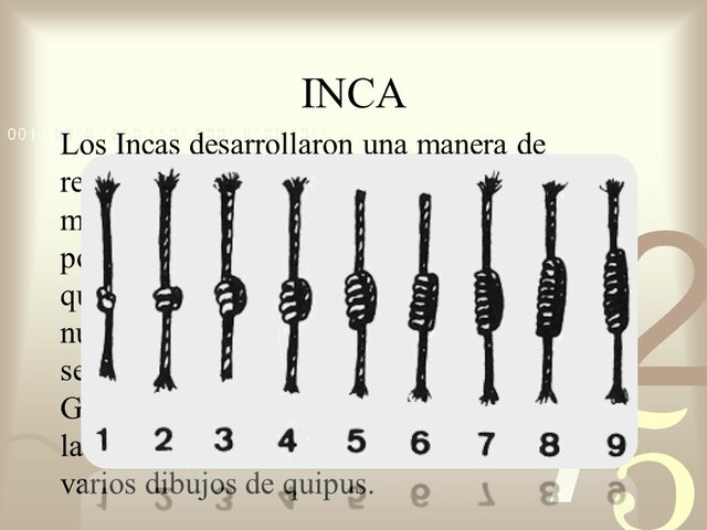 1438 SISTEMA DE NUMERACIÓN INCA