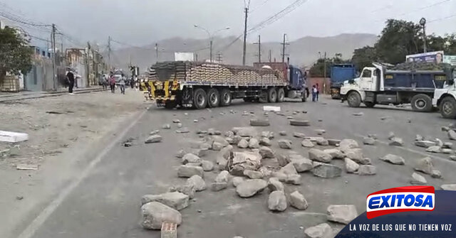 Protestas en la carretera.